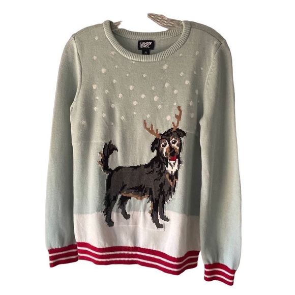 Kids Dog Intarsia Crewneck Sweater - Picture 3 of 6